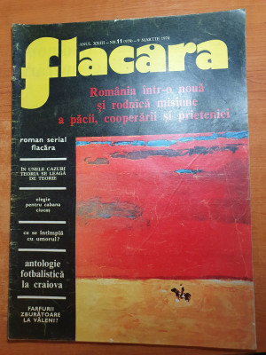 flacara 9 martie 1974-cenaclul flacara,filmul romanesc pacala,fotbal u. craiova foto