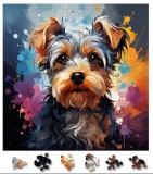 Puzzle din lemn - Yorkshire Terrier 1 | Woodmix Puzzles