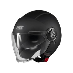 Casca MT Viale SV S Pure A1 negru mat (ochelari soare integrati) (open face) &ndash; omologare noua ECE 22.06 L (59/60cm)