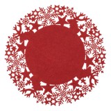 Suport Farfurie Decorativ de Craciun cu Fulgi și Stele, CMCLASS