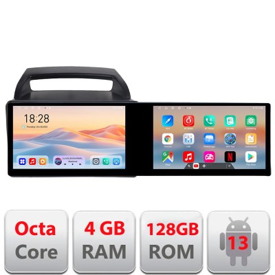 Navigatie Kia Carnival 2006-2014 Edotec 2 ecrane 8 core 4+128 21.6 inch Incell android Wifi 5Ghz gps internet KIT-carnival2006 CarStore Technology foto