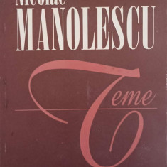 TEME-NICOLAE MANOLESCU