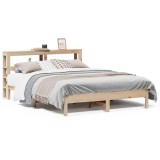 Cumpara ieftin Cadru de pat fara saltea, 140x190 cm, lemn masiv de pin
