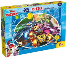 Puzzle de colorat - Mickey in cursa (24 piese) foto
