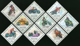 Mongolia &ndash; Serie 9 timbre Motociclete noi-nestampilate