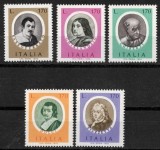 Italia 1976 - Personalități, portrete, artiști, arta, serie neuzata