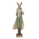 Cumpara ieftin Figurina Iepuras Paste Boy din polirasina verde 11x8x33 cm