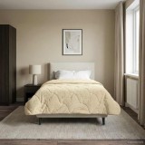 vidaXL Pilotă de vară Crem 140 x 220 cm Microfibră și fleece Teddy 42026223