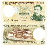 Bhutan 20 Ngultrum 2013 P-30b, Bancnota UNC, Asia