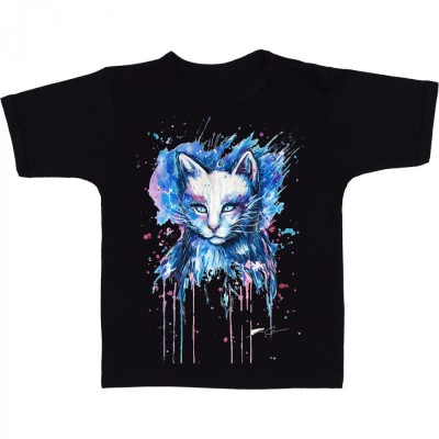 Tricou &amp;quot; Cat drawing in color &amp;quot; foto