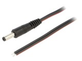 Cablu Alimentare DC Negru 1,5m 2x0,75mm2 4,8/1,7