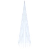Cumpara ieftin Brad de Craciun pe catarg, 1134 LED-uri, alb rece, 800 cm