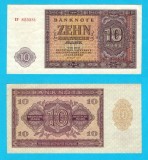 Germania RDG (pick 18) 10 Deutsche Mark 1955 aUNC+ serie: EF 823381