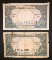 Doua bancnote de 1000 de lei din 10 septembrie 1941 foto
