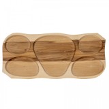 Platou lemn 5 compartimente 63x8x2.5cm Zilan EXT 6080