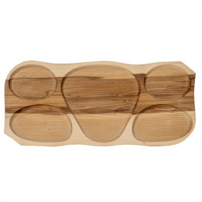 Platou lemn 5 compartimente 63x8x2.5cm Zilan EXT 6080 foto