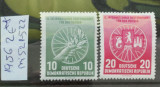 TS21 - Timbre serie DDR - 1956 Mi5521-522, Stampilat