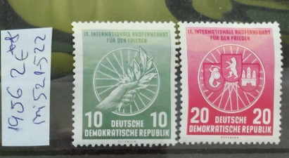 TS21 - Timbre serie DDR - 1956 Mi5521-522