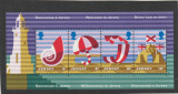 Jersey 1975-Turism , bloc cu seria de 4 valori,MNH,Mi.Bl.1, Nestampilat