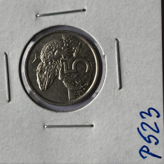 p523 Noua Zeelanda 5 centi 1975 foto