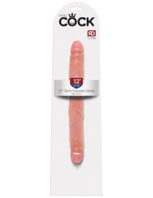 Vibrator Slim Double Dildo Light 12&amp;quot; foto