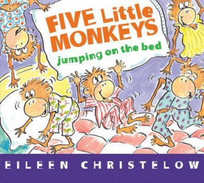 Five Little Monkeys Jumping on the Bed (Board Book) foto
