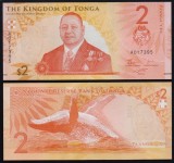 TONGA █ bancnota █ 2 Pa'anga █ 2023 █ P-50 █ UNC █ necirculata