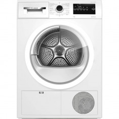 Uscator de rufe Bosch WTH85206BY, Condensare si pompa de caldura, AutoDry Technology, SensitiveDrying, 8 kg, Clasa A++, Alb