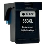 Cap de tipar HP-653B Remanufacturat Negru Compatibil XL