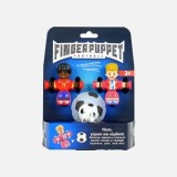 Set de 2 Figurine Finger Puppet cu Minge, Rosii, cu Brat Rotativ si Baza, CMCLASS