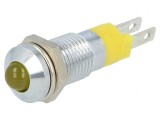 Lampă LED de control galbenă 24-28V IP40