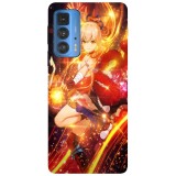 Husa compatibila cu Motorola G20 model Genshin Impact Baal, Silicon, TPU, Viceversa, Transparent, Carcasa