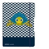 Caiet my.book flex A5 40 file, dictando, motiv Cute Animals Turtle