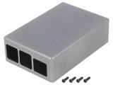 Carcasă Aluminiu Gri pentru Raspberry Pi 4 B