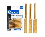 Set pile pentru ascutit lant fierastrau, 15 bucati, Geko G74091