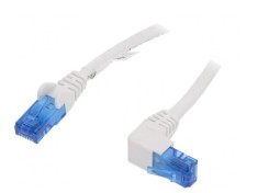 Patch Cord UTP Cat6a Alb 0.25m foto