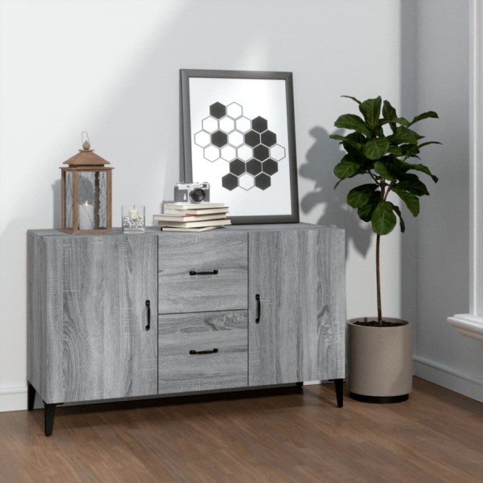 Gossi servanta, gri sonoma, 100x36x60 cm, lemn compozit