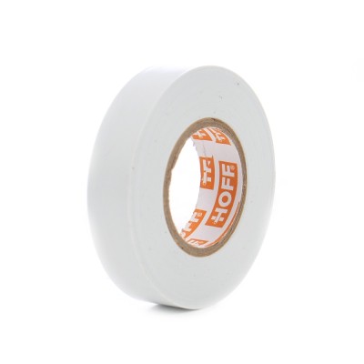 Banda izolatoare Hoff, alb, 20 m x 0.15 mm x 18 mm foto