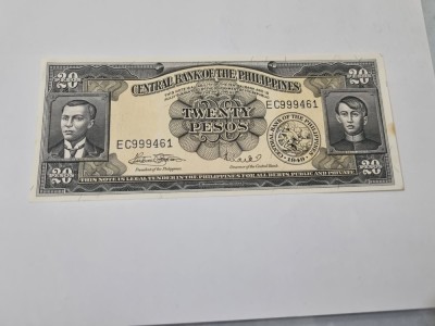 bancnota filipine 20 p 1949-69 bb foto