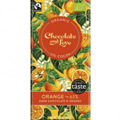 Ciocolata amaruie cu extract de portocale - Bio | Chocolate and Love