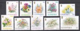 Guernsey 1992 - Flori, 2 Serii, MNH, Nestampilat