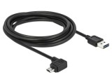 Cablu USB 2.0 aurit, 3 m, negru, 480 Mbps