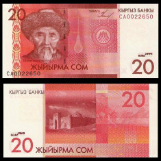 = KYRGYZSTAN - 20 SOM - 2009 - UNC = foto