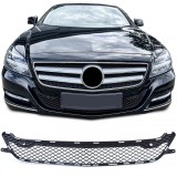 Plasa de grilaj radiator &icirc;n bara de protectie potrivita pentru Mercedes CLS C218 X218 11-14 fara pachetul A Design Performance AutoTuning