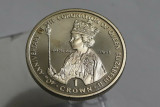 Gibraltar 1 Crown 1993 - Aniversarea Incoronarea Elizabeth II, Europa, Cupru-Nichel
