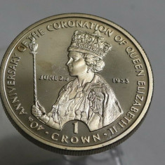 Gibraltar 1 Crown 1993 - Aniversarea Incoronarea Elizabeth II