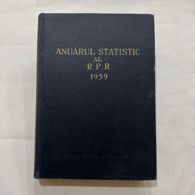 Anuarul statistic al RPR - 1959 foto