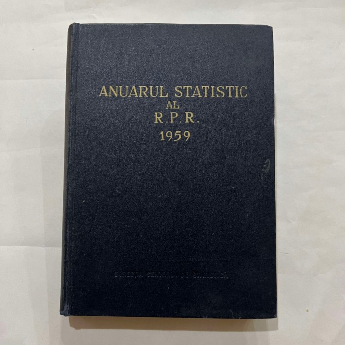 Anuarul statistic al RPR - 1959