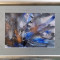 Pictura de colectie oferta Colt albastru cu flori de cires semnata KloSKA