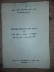 Catalogul prescriptiilor tehnice ale ministerului energiei electrice